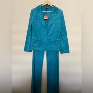 BCBGMaxAzria Teal Track Suit